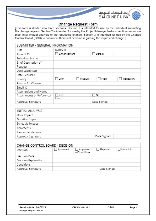 SNL-36 Change Request Form | SNL Community